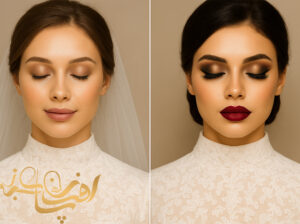 مقایسه میکاپ عروس لایت و سنگین